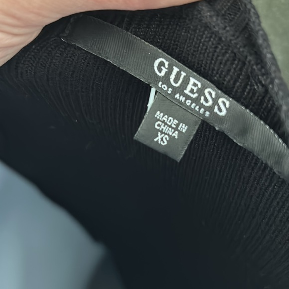 XS GUESS Black Dress Cut Out with Tie up Strings - Picture 4 of 4